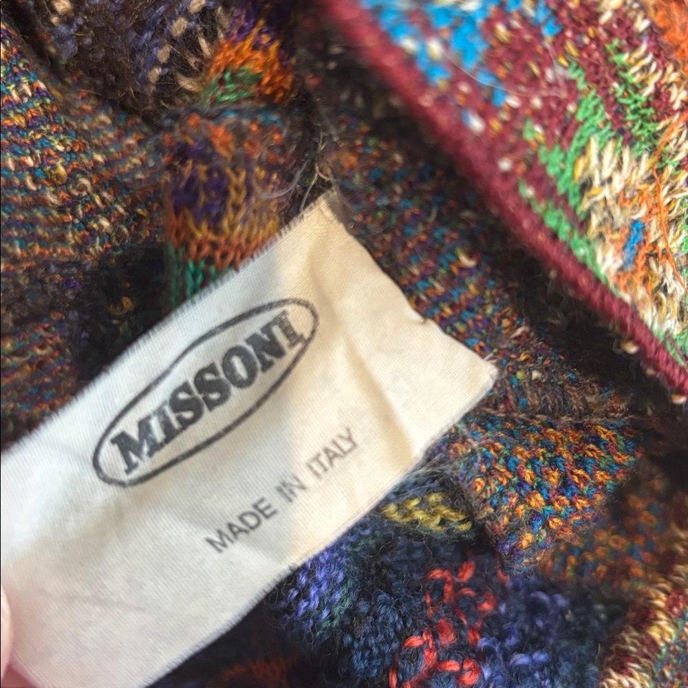 Missoni Multicolor Patchwork Crewneck Sweater Vin… - image 5